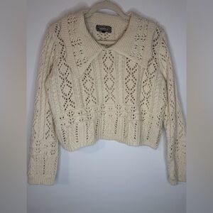Boutique Cream Knit Sweater